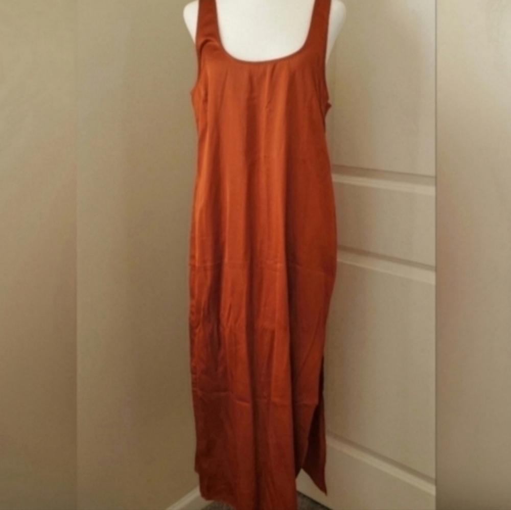 Satin Midi Dress